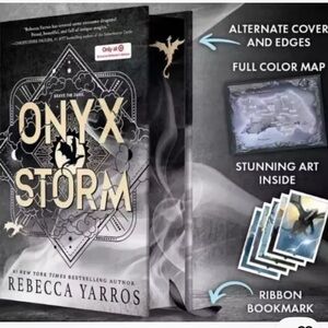 Onyx Storm by - Black Hardcover Edition